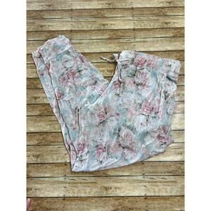 Bums & Roses Budding Romance Women's Jogger Pajama Pants XL